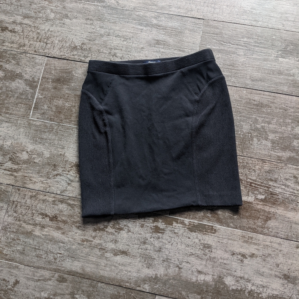 MADEWELL Cotton Blend Stretch Skirt